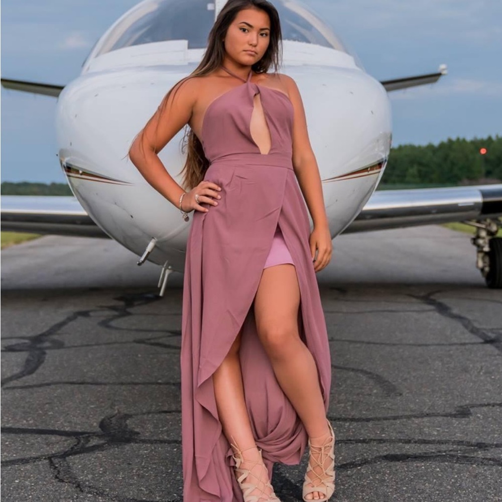 Mauve Maxi Dress from Tobi